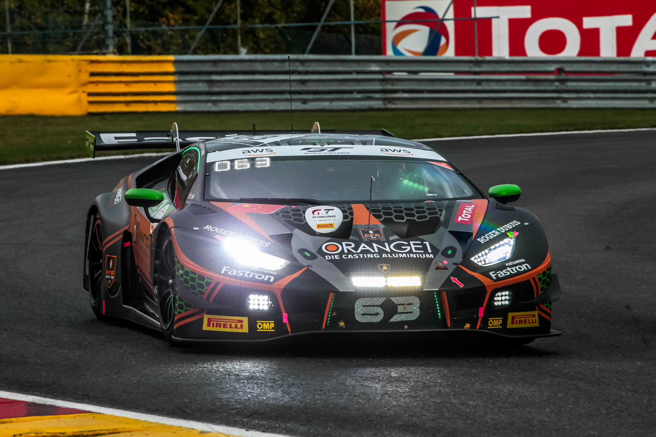 Caldarelli puts Orange1 FFF Lamborghini on top in free practice at