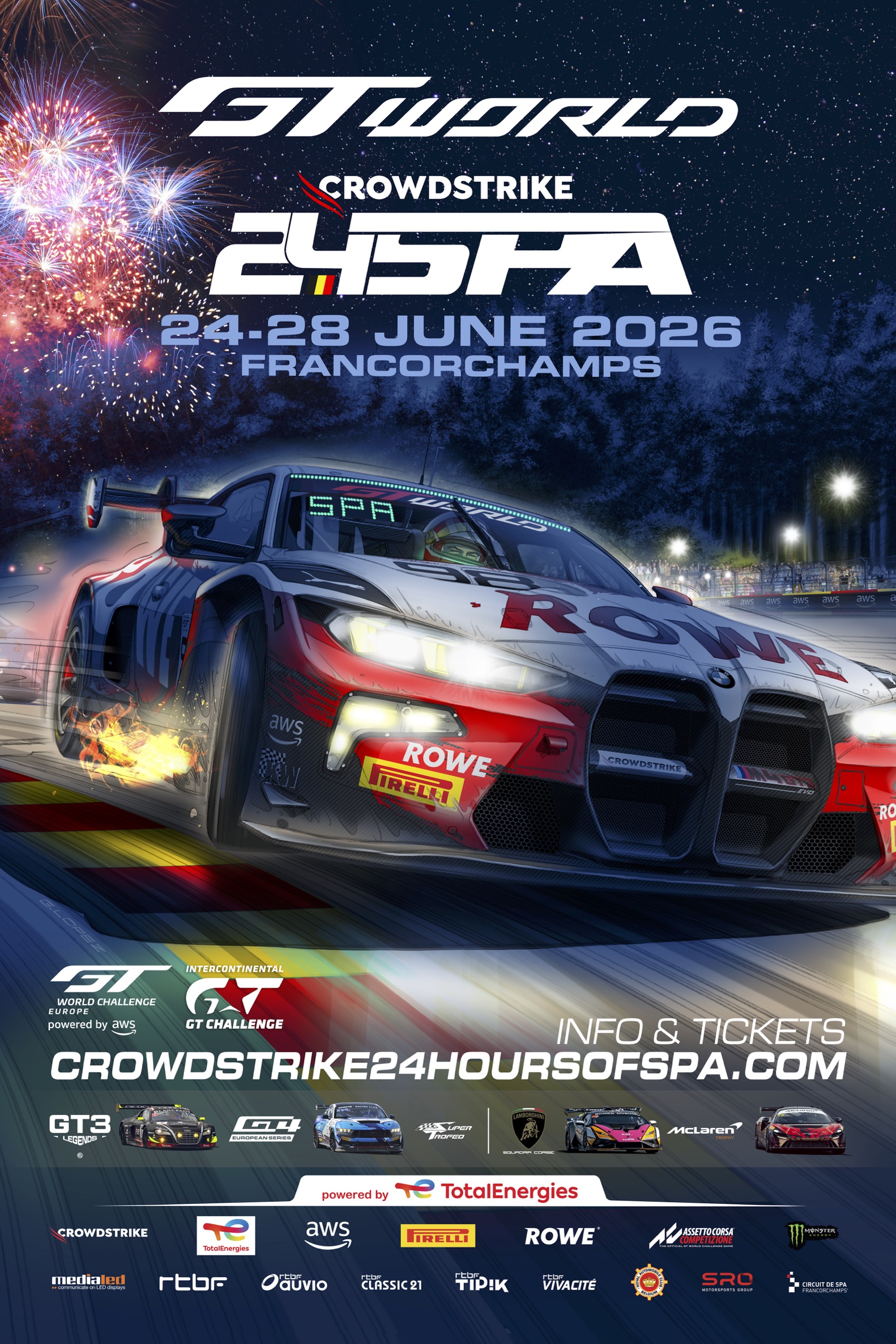 Une nouvelle saga pour les CrowdStrike 24 Hours of Spa 2026 | CrowdStrike  24 Hours of Spa