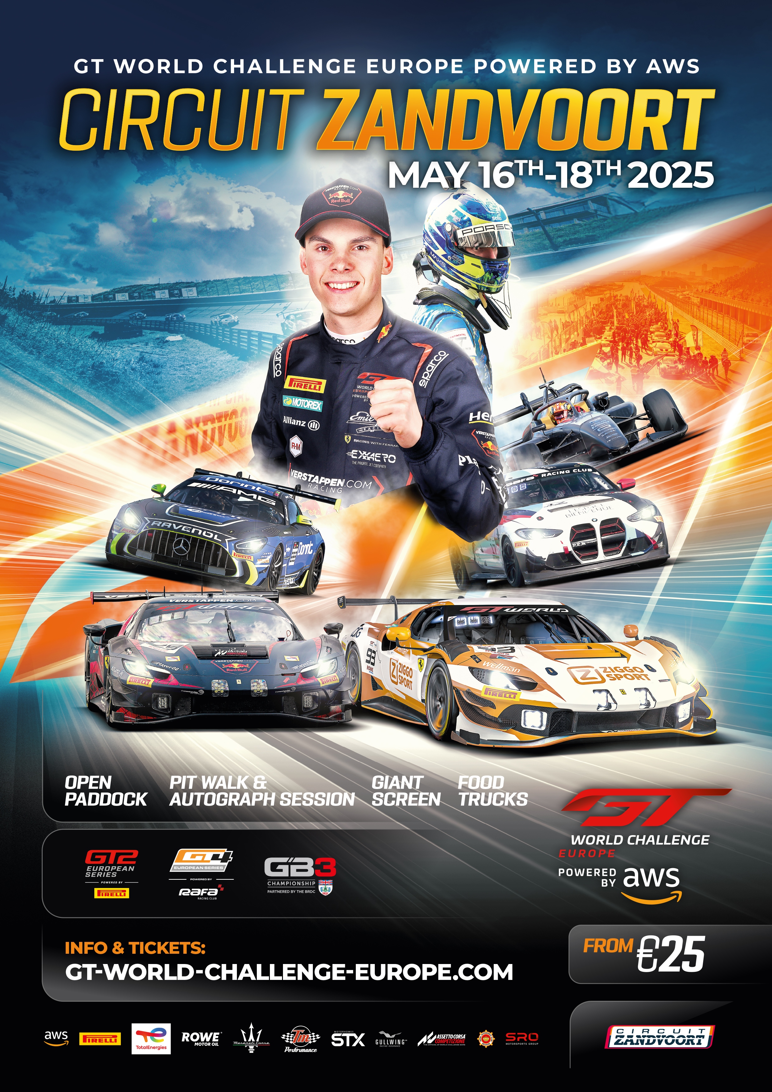 Zandvoort, Netherlands, 15 - 18 May 2025 | GT World Challenge Europe  Powered by AWS