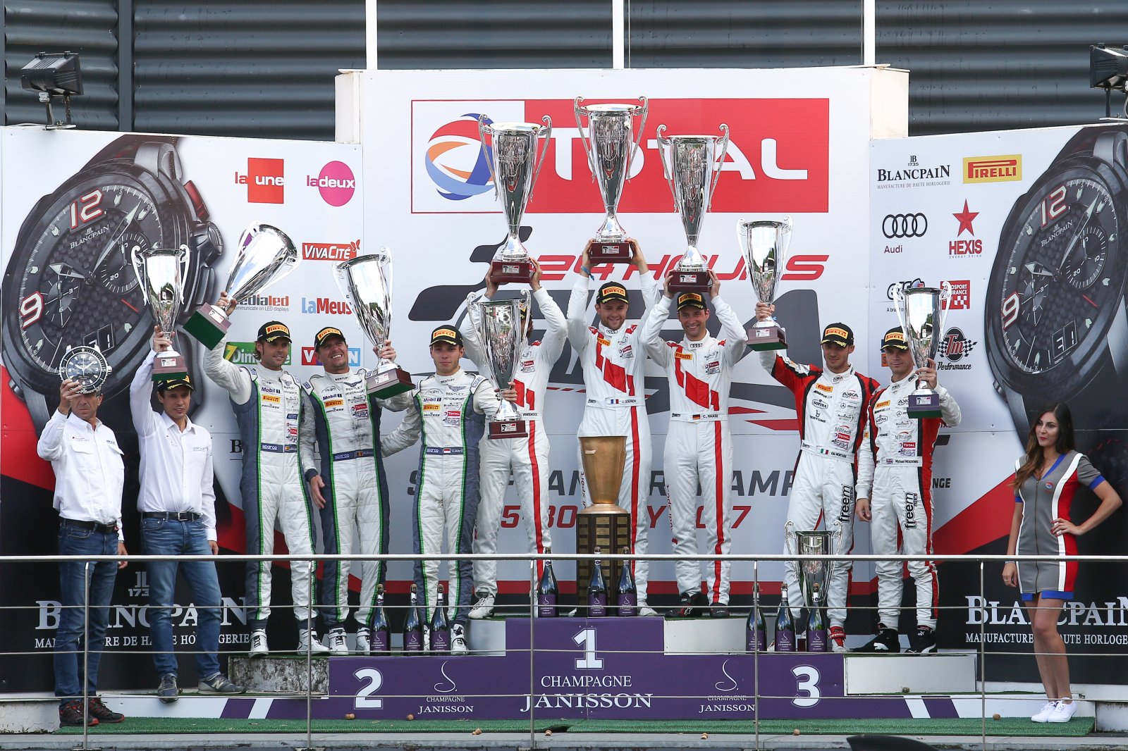 Audi takes its fourth win in Total 24 Hours of Spa