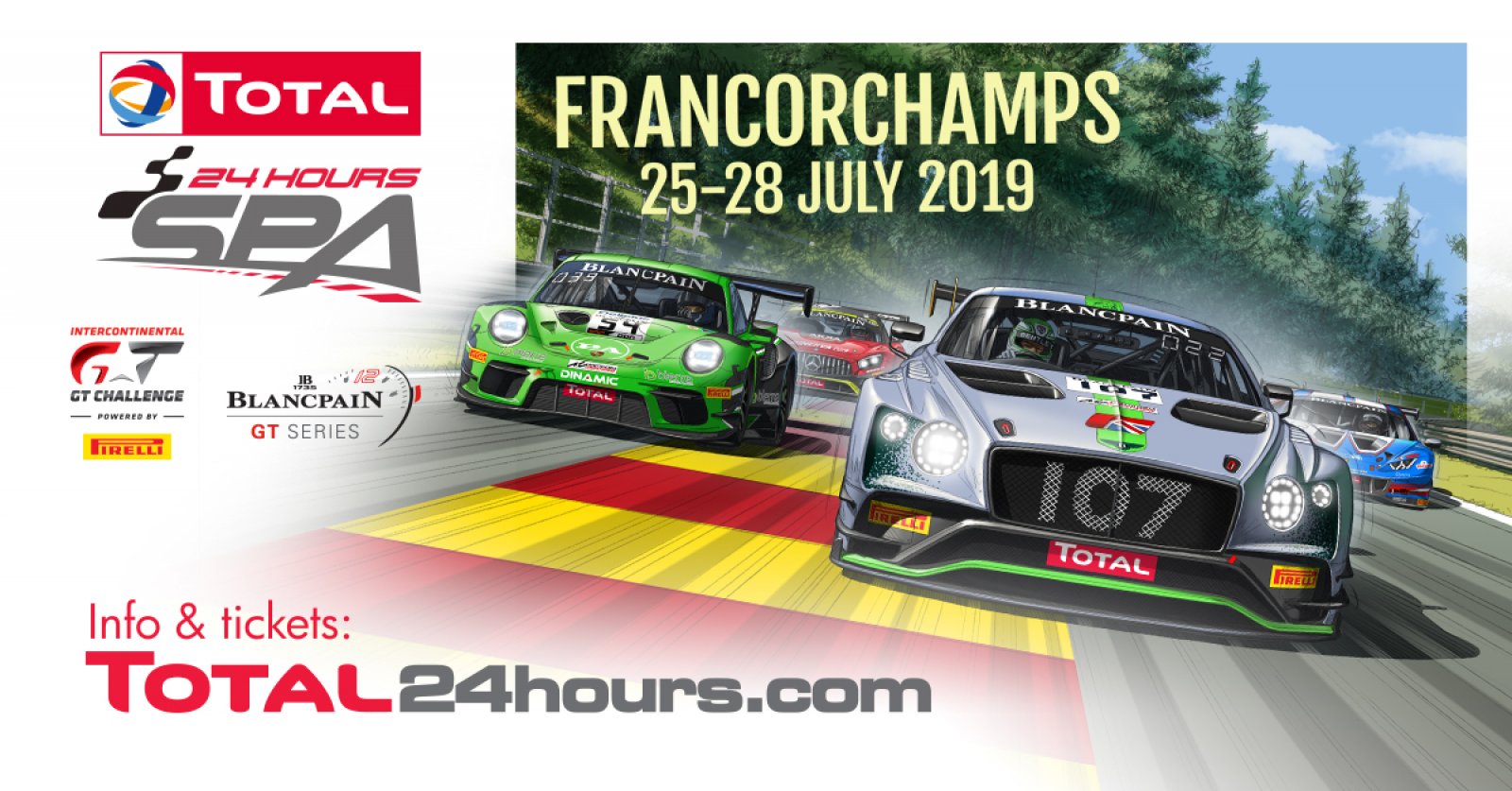 Total 24 Hours of Spa delivers record-breaking 72-car entry list to confirm status as world's premier GT race