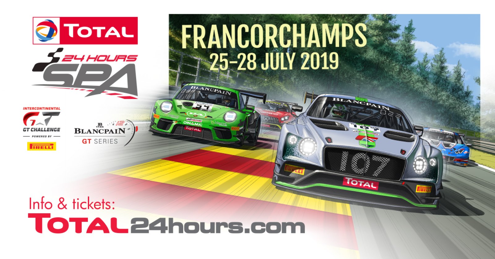 Total 24 Hours of Spa delivers record-breaking 72-car entry list to confirm status as world's premier GT race