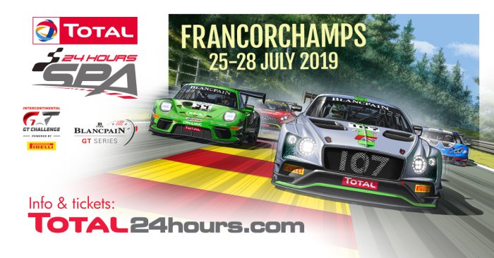 Un record de 72 engagés pour asseoir le statut de plus grande course GT des Total 24 Hours of Spa