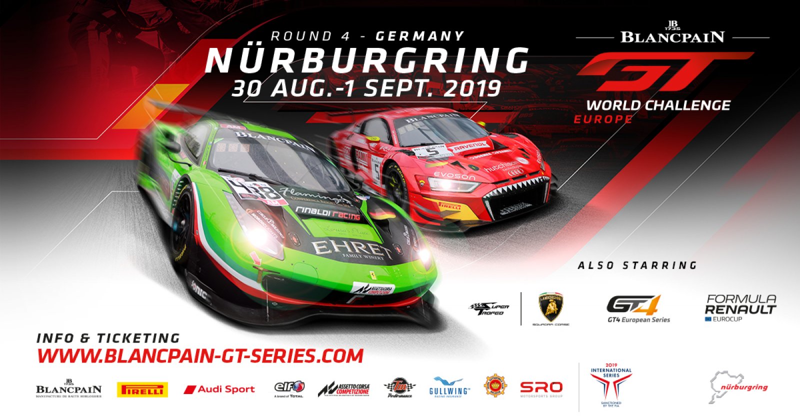 Final sprint for Blancpain GT World Challenge Europe titles gets underway at the Nürburgring