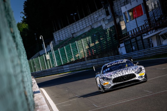 La Mercedes-AMG Ram Racing en tête du Bronze Test pour l’entrée en piste des Total 24 Hours of Spa