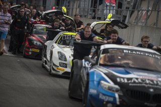 Pre-Grid / Primat (CHE) – Verdonck (BEL) – Schneider (DEU) / Mercedes SLS AMG GT3 #84 HTP MOTORSPORT