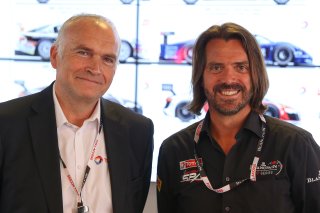 STEPHANE RATEL (FRA) CEO AND FOUNDER OF SRO MOTORSPORTS GROUP WITH PAUL MANNES (BEL) TOTAL BELGIUM