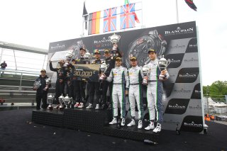 OVERALL PODIUM : FIRST PLACE #58 GARAGE 59 (GBR) MCLAREN 650S GT3 ROB BELL (GBR) COME LEDOGAR (FRA) SHANE VAN GISBERGEN (NZL) SECOND PLACE #84 HTP MOTORSPORT (DEU) MERCEDES BENZ AMG GT3 MAXIMILIAN BUHK (DEU) DOMINIK BAUMANN (AUT) JAZEMAN JAAFAR (MAL) THIR