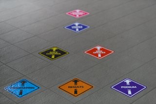 SIGNAGE ON THE FLOOR