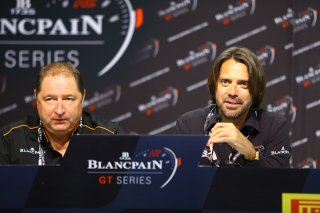 STEPHANE RATEL (FRA) CEO OF SRO MOTORSPORTS GROUP AND ALAIN DELAMURAZ (CHE) VICE PRESIDENT OF BLANCPAIN WATCHES