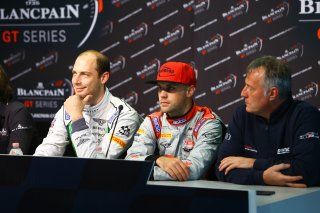 WOLFGANG REIP (BEL) BENTLEY FACTORY DRIVER AND LAURENS VATHOOR (BEL) AUDI FACTORY DRIVER WITH CHRISTIAN KELDERS (BEL)