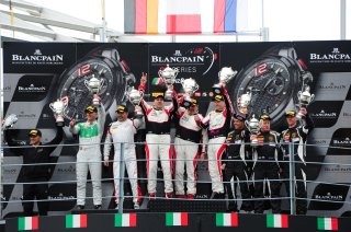 PODIUM CLASS AM CUP : FIRST PLACE #87 AKKA ASP (FRA) MERCEDES BENZ AMG GT3 JEAN LUC BEAUBELIQUE (FRA) MAURICE RICCI (ITA) GILLES VANNELET (FRA) SECOND PLACE   #488 RINALDI RACING (DEU) FERRARI 488 GT3 PIERRE EHRET (DEU) STEF VANCAMPENHOUDT (BEL) THIRD PLA