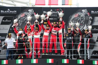 PODIUM CLASS PRO AM CUP : FIRST PLACE #11 KESSEL RACING (CHE) FERRARI 458 ITALIA GT3 MICHAL BRONISZEWSKI (POL) ANDREA RIZZOLI (ITA) ALESSANDRO BONACINI (ITA) SECOND PLACE #53 AF CORSE (ITA) FERRARI 458 ITALIA GT3 ISHIKAWA MOTOAKI (JPN) LORENZO BONTEMPELLI