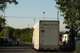 TRUCK ENTERING THE PADDOCK