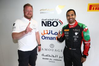 #97 OMAN RACING TEAM WITH TF SPORT (OMN) ASTON MARTIN V12 GT3 AHMAD AL HARTHY (OMN) WITH CREW MEMBER PRO AM CUP POLESITTER IN PRO AM CATEGORY