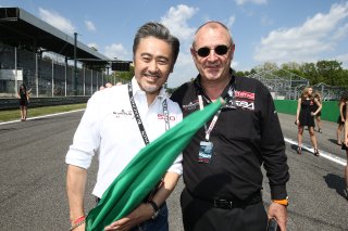 WU XIUBO (CHI) ACTOR AND PRODUCER  WITH ALAIN ADAM (BEL) RACE DIRECTOR