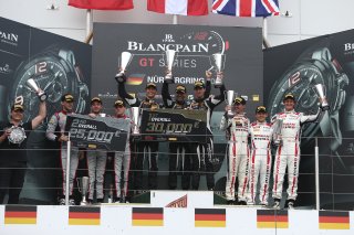 #16 GRT GRASSER RACING TEAM (AUT) LAMBORGHINI HURACAN GT3 ROLF INEICHEN (CHE) MIRKO BORTOLOTTI (ITA) CHRISTIAN ENGELHART (DEU) OVERALL WINNERS #1 BELGIAN AUDI CLUB TEAM WRT (BEL) AUDI R8 LMS GT3 LAURENS VANTHOOR (BEL) DRIES VANTHOOR (BEL) FREDERIC VERVISC