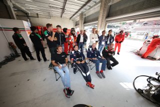 #53 AF CORSE (ITA) FERRARI 488 GT3 OLIVIER BERETTA (MCO) WITH PETER MANN (USA) AND CREW