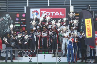 NATIONAL GROUP AND AM CLASS PODIUM PODIUM #888 KESSEL RACING (CHE) FERRARI F458 ITALIA GT3 MARCO ZANUTTINI (ITA) LIAM TALBOT (AUS) VADIM GLITIN (RUS) NICOLA CADEI (ITA)