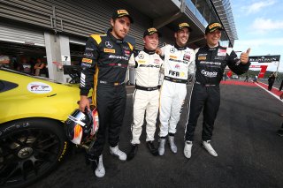 #86 AMG TEAM HTP MOTORSPORT (DEU) MERCEDES BENZ AMG GT3 MAXIMILIAN GOTZ (DEU) OVERALL POLESITTER WTH CLEMENS SCHMIDT (AUT) FELIX ROSENQVIST (SWE) AND DANI JUNCADELLA (SPA)