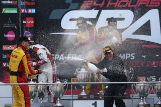 CELEBRATION ON THE PRO AM PODIUM