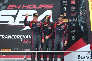 #28 BELGIAN AUDI CLUB TEAM WRT (BEL) AUDI R8 LMS LAURENS VANTHOOR (BEL) RENE RAST (DEU) NICO MULLER (DEU) THIRD OVERALL