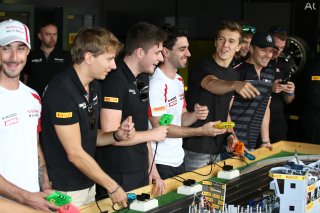 STRAKKA RACING DRIVERS WITH RJN MOTORSPORT DRIVER STRUAN MOORE (GBR) AND MARCEL FASSLER (CHE) TEAM WRT
