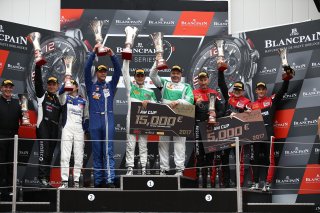 #488 RINALDI RACING (DEU) FERRARI 488 GT3 PIERRE EHRET (DEU) RINO MASTRONARDI (ITA) AM CUP WINNER #777 TEAM HB RACING (AUT) LAMBORGHINI HURACAN GT3 MARC ROSTAN (FRA) BERNARD DELHEZ (BEL) EDWARD LEWIS BRAUNER (DEU) SECOND IN AM CUP #888 KESSEL RACING (CHE)
