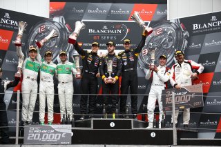 #77 BARWELL MOTORSPORT (GBR) LAMBORGHINI HURACAN GT3 HUNTER ABBOTT (GBR) MARTIN KODRIC (CRT) PATRICK KUJALA (FIN) WINNER IN PRO AM CUP #333 RINALDI RACING (DEU) FERRARI 488 GT3 ALEXANDER MATTSCHULL (DEU) DANIEL KEILWITZ (DEU) RINAT SALIKHOV (RUS) SECOND I