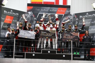 #88 MERCEDES AMG TEAM AKKA ASP (FRA) MERCEDES AMG GT3 FELIX SERRALLES (PUR) DANIEL JUNCADELLA (ESP) TRISTAN VAUTIER (FRA) OVERALL WINNER AND WINNER IN PRO CUP #17 TEAM WRT (BEL) AUDI R8 LMS GT3 STUART LEONARD (GBR) ROBIN FRIJNS (NDL) JAKE DENNIS (GBR) SEC