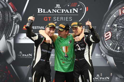 GOTTFRIED GRASSER (AUT) GRT GRASSER TEAM OWNER AND BLANCPAIN GT SERIES OVERALL CHAMPION WITH #63 GRT GRASSER RACING TEAM (AUT) LAMBORGHINI HURACAN GT3 MIRKO BORTOLOTTI (ITA) CHRISTIAN ENGELHART (DEU) | OLIVIER BEROUD / VISION SPORT AGENCY