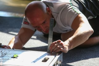 CREW MEMBER DURING SETUP