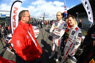 DARREN COX (GBR) HEAD OF COMMUNICATION NISSAN WITH ALEX BUNCOMBE (GBR) WOLFGANG REIP (DEU)