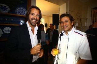 STEPHANE RATEL (FRA) CEO OF STEPHANE RATEL ORGANISATION WITH ALESSANDRO ZANARDI (ITA)