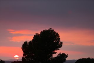 SUNSET OVER THE RACETRACK