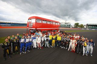 DRIVERS WITH A DOUBLE DECKER BUS