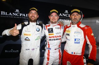 #23 NISSAN GT ACADEMY TEAM RJN (GBR) NISSAN GT-R NISMO GT3 ALEX BUNCOMBE (GBR) POLESITTER WITH FABIEN BARTHEZ (FRA) AM POLESITTER AND JOE OESBORNE (GBR) PRO AM POLESITTER