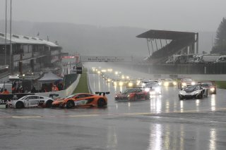 START OF THE RACE FROM LA SOURCE CORNER