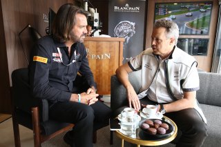 STEPHANE RATEL (FRA) CEO AND FOUNDER OF SRO MOTORSPORTS GROUP WITH WOLFGANG DUERHEIMER (DEU) CEO OF BENTLEY