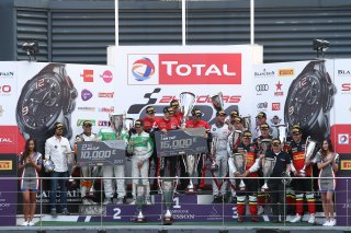 #888 KESSEL RACING (CHE) FERRARI 488 GT3 JACQUES DUYVIER (BEL) MARCO ZANUTTINI (ITA) DAVID PEREL (ZAF) NIKI CADEI (ITA) AM CUP CATEGORY WINNER #488 RINALDI RACING (DEU) FERRARI 488 GT3 RINO MASTRONARDI (ITA) PATRICK VAN GLABEKE (BEL) PIERRE EHRET (DEU) GA
