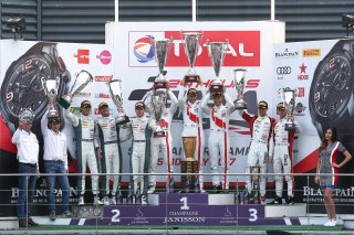 #25 AUDI SPORT TEAM SAINTELOC (FRA) AUDI R8 LMS MARKUS WINKELHOCK (DEU) CHRISTOPHER HAASE (DEU) JULES GOUNON (FRA) PRO CUP AND OEVRALL WINNER #8 BENTLEY TEAM M-SPORT (GBR) BENTLEY CONTINENTAL GT3 ANDY SOUCEK (ESP) MAXIME SOULET (BEL) VINCENT ABRIL (MCO) S
