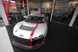AUDI GT4 ON DISPLAY IN THE PADDOCK