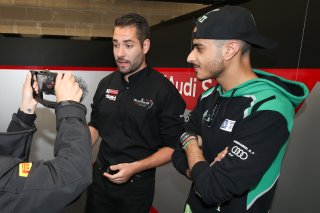 HRH MOHAMMED BIN SAUD AL SAUD VISITING THE BELGIAN AUDI CLUB TEAM WRT GARAGE