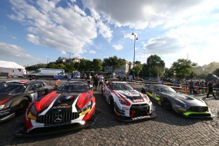 CARS ON DISPLAY IN TOWN CENTER OF BUDAPEST