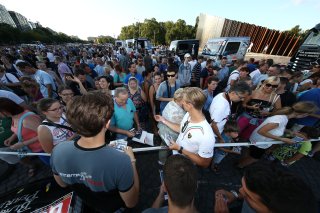 DRIVERS SIGNING AUTOGRAPHS