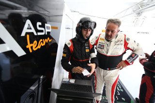 #87 AKKA ASP (FRA) MERCEDES AMG GT3 JEAN LUC BEAUBELIQUE (FRA) AND HIS ENGINEER