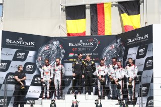 #84 HTP MOTORSPORT (DEU) MERCEDES AMG GT3 MAXIMILIAN BUHK (DEU) DOMINIK BAUMANN (DEU) OVERALL WINNERS #1 BELGIAN AUDI CLUB TEAM WRT (BEL) AUDI R8 LMS GT3 LAURENS VANTHOOR (BEL) FREDERIC VERVISCH (BEL) SECOND OVERALL #33 BELGIAN AUDI CLUB TEAM WRT (BEL) AU