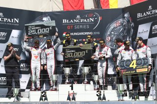 #84 HTP MOTORSPORT (DEU) MERCEDES AMG GT3 MAXIMILIAN BUHK (DEU) DOMINIK BAUMANN (DEU) OVERALL WINNERS #1 BELGIAN AUDI CLUB TEAM WRT (BEL) AUDI R8 LMS GT3 LAURENS VANTHOOR (BEL) FREDERIC VERVISCH (BEL) SECOND OVERALL #33 BELGIAN AUDI CLUB TEAM WRT (BEL) AU