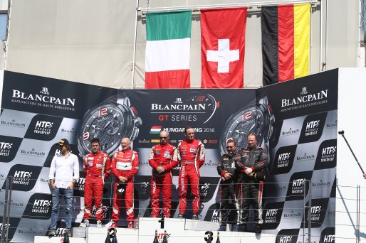 #111 KESSEL RACING (CHE) FERRARI 458 GT3 DANIEL PEREL (ZAF) STEPHAN EARLE (USA) WINNER IN AM CUP #55 AF CORSE (ITA) FERRARI 458 ITALIA GT3 CLAUDIO SDANEWITSCH (DEU) RINO MASTRONARDI (ITA) SECOND IN AM CUP #66 BLACK PEARL RACING (DEU) FERRARI 458 ITALIA GT | OLIVIER BEROUD / VISION SPORT AGENCY