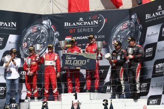#111 KESSEL RACING (CHE) FERRARI 458 GT3 DANIEL PEREL (ZAF) STEPHAN EARLE (USA) WINNER IN AM CUP #55 AF CORSE (ITA) FERRARI 458 ITALIA GT3 CLAUDIO SDANEWITSCH (DEU) RINO MASTRONARDI (ITA) SECOND IN AM CUP #66 BLACK PEARL RACING (DEU) FERRARI 458 ITALIA GT